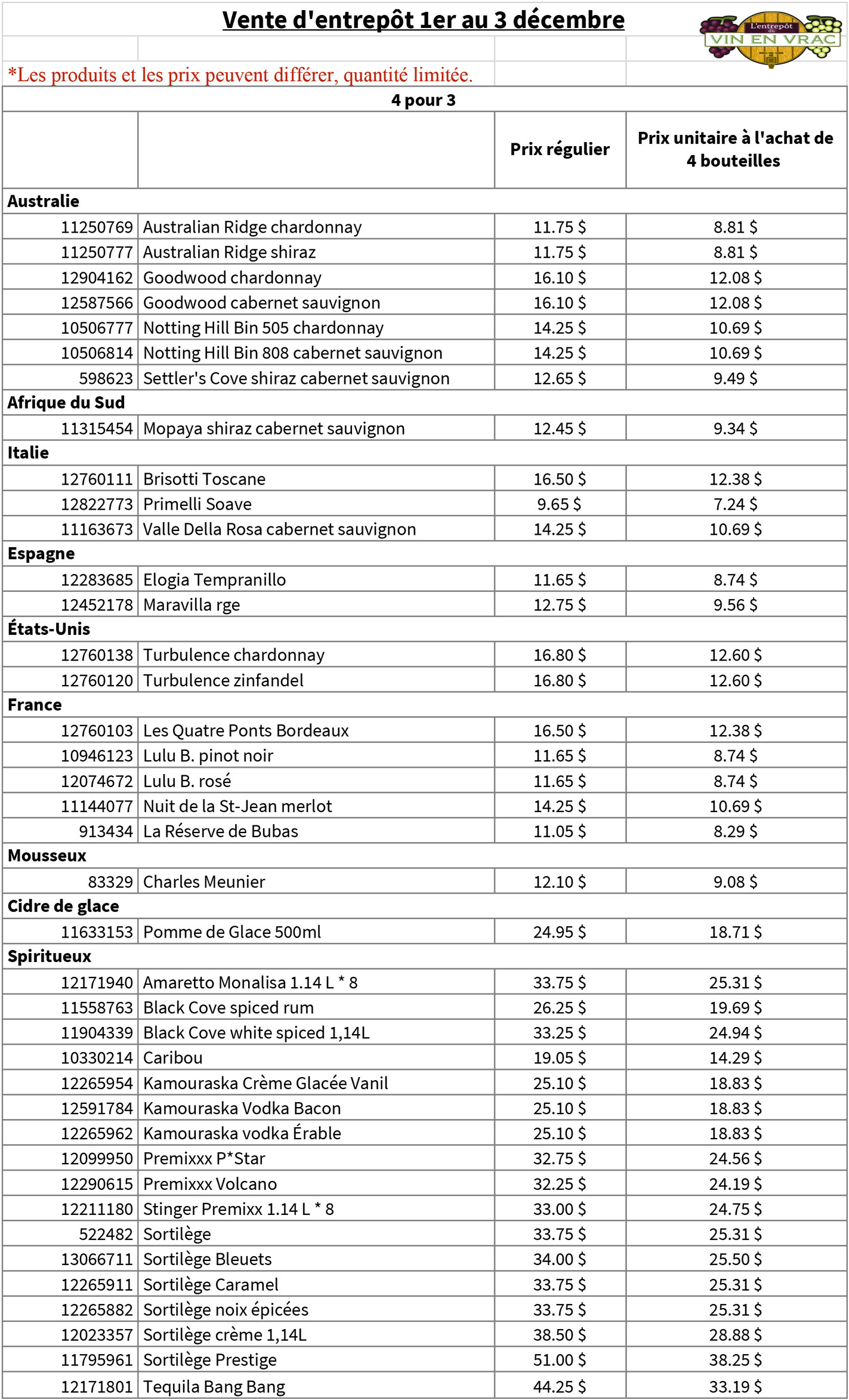 liste_de_prix_30oct17 Vin en vrac liste_de_prix_30oct17 Vin en vrac